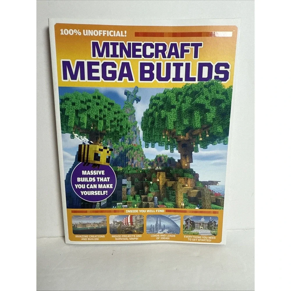 Minecraft Mega Builds‎ Scholastic book 2022, Trade Paperback) 143 Pages
